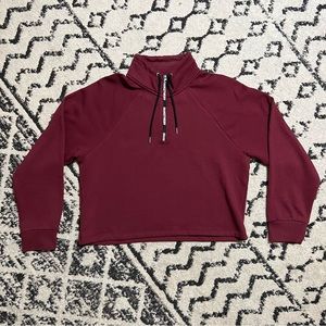 Orangetheory Fitness cropped 3/4 zip sweatshirt